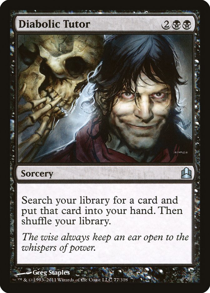 Diabolic Tutor [Commander 2011] | North Game Den