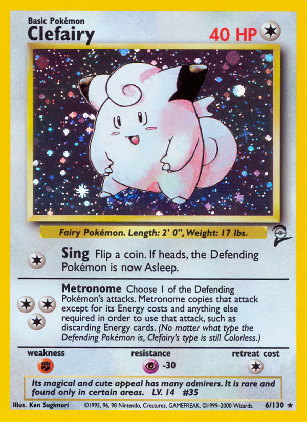 Clefairy (6/130) [Base Set 2] | North Game Den