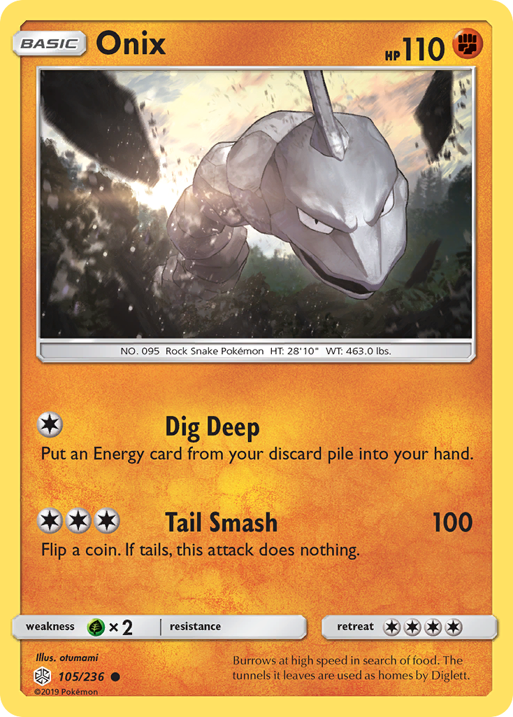 Onix (105/236) [Sun & Moon: Cosmic Eclipse] | North Game Den