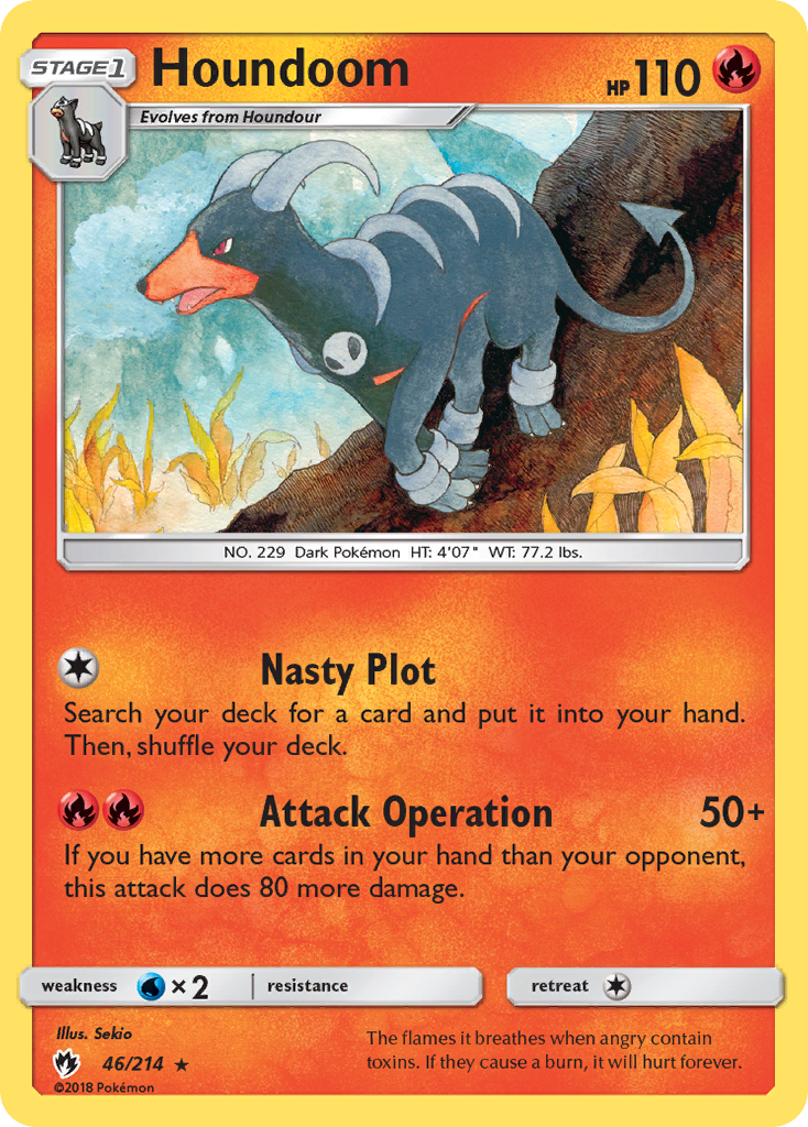 Houndoom (46/214) [Sun & Moon: Lost Thunder] | North Game Den