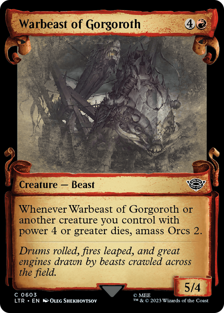 Warbeast of Gorgoroth [The Lord of the Rings: Tales of Middle-Earth Showcase Scrolls] | North Game Den