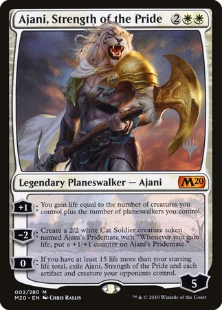 Ajani, Strength of the Pride [Core Set 2020 Promos] | North Game Den