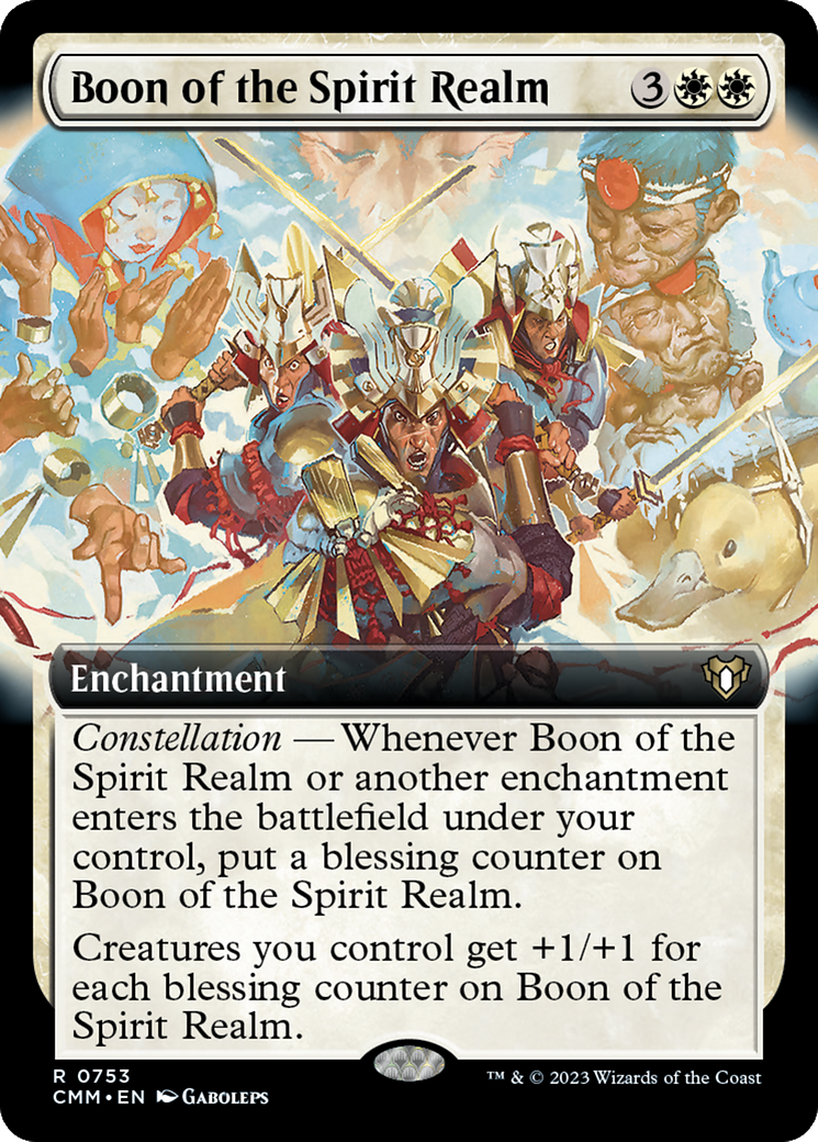Boon of the Spirit Realm (Extended Art) [Commander Masters] | North Game Den