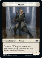 Saproling // Monk Double-sided Token [Double Masters 2022 Tokens] | North Game Den
