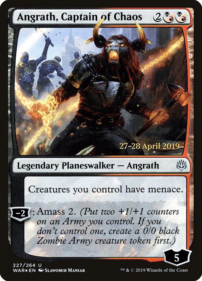 Angrath, Captain of Chaos  [War of the Spark Prerelease Promos] | North Game Den