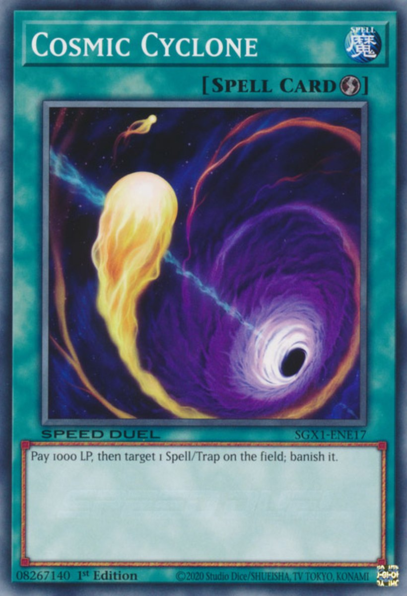 Cosmic Cyclone [SBC1-ENE16] Common | North Game Den