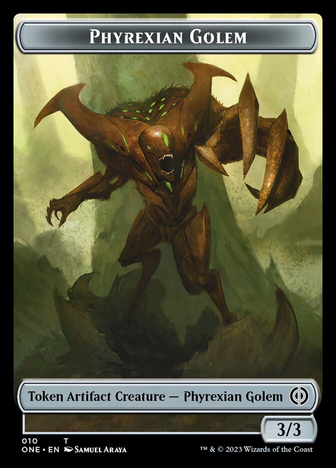 Phrexian Golem Token [Phyrexia: All Will Be One Tokens] | North Game Den