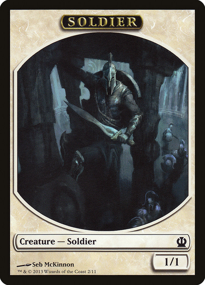 Soldier (2/11) [Theros Tokens] | North Game Den