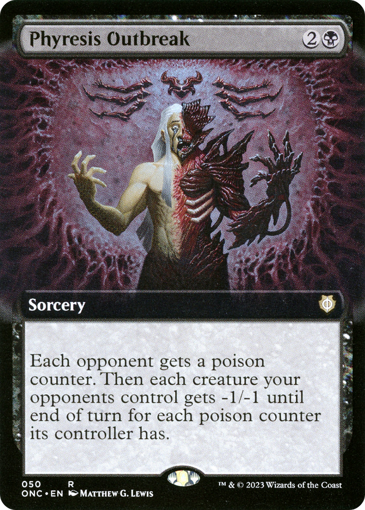 Phyresis Outbreak (Extended Art) [Phyrexia: All Will Be One Commander] | North Game Den