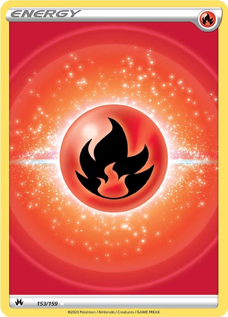 Fire Energy (153/159) (Texture Full Art) [Sword & Shield: Crown Zenith] | North Game Den