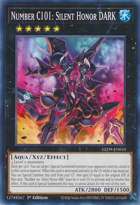 Number C101: Silent Honor DARK [LED9-EN010] Common | North Game Den