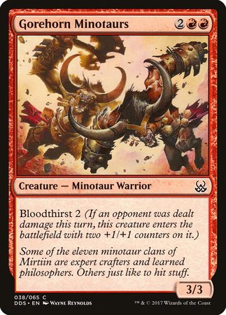 Gorehorn Minotaurs [Duel Decks: Mind vs. Might] | North Game Den