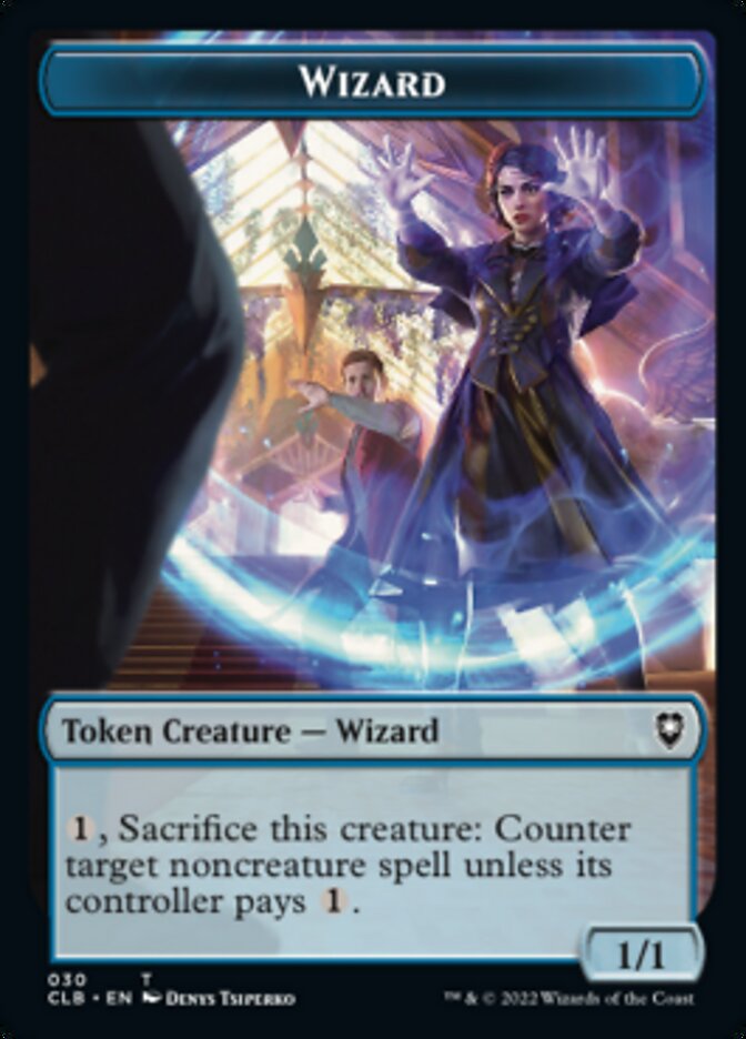 Kor Warrior // Wizard Double-sided Token [Commander Legends: Battle for Baldur's Gate Tokens] | North Game Den