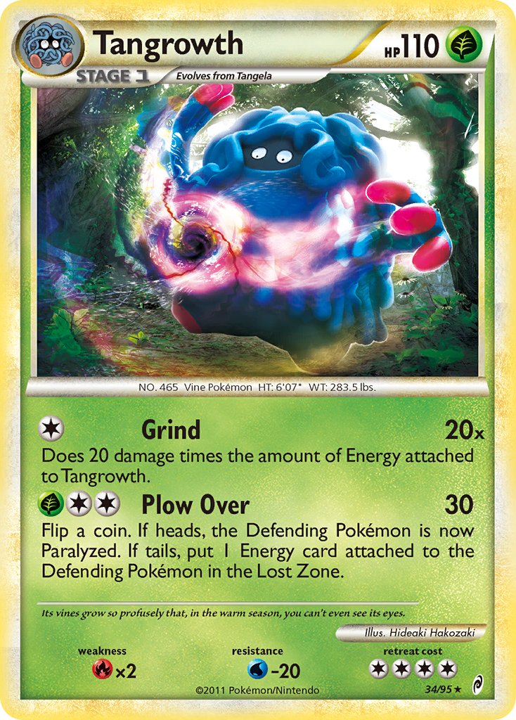 Tangrowth (34/95) (Theme Deck Exclusive) [HeartGold & SoulSilver: Call of Legends] | North Game Den