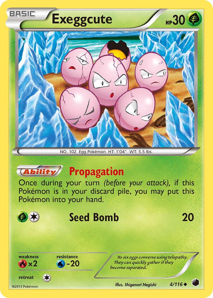 Exeggcute (4/116) [Black & White: Plasma Freeze] | North Game Den