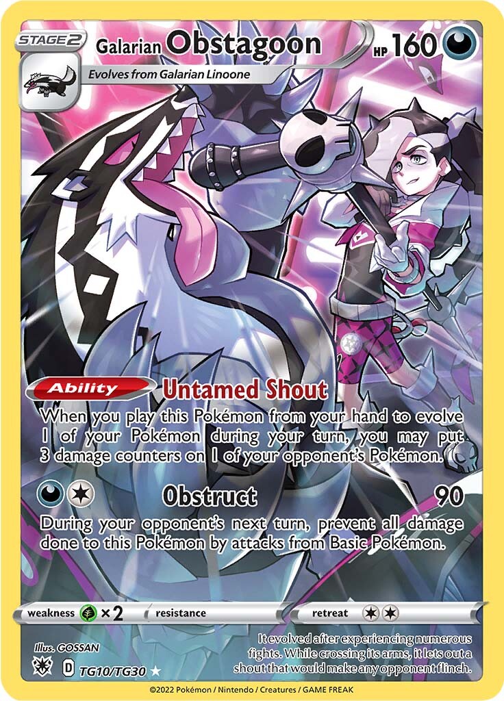 Galarian Obstagoon (TG10/TG30) [Sword & Shield: Astral Radiance] | North Game Den