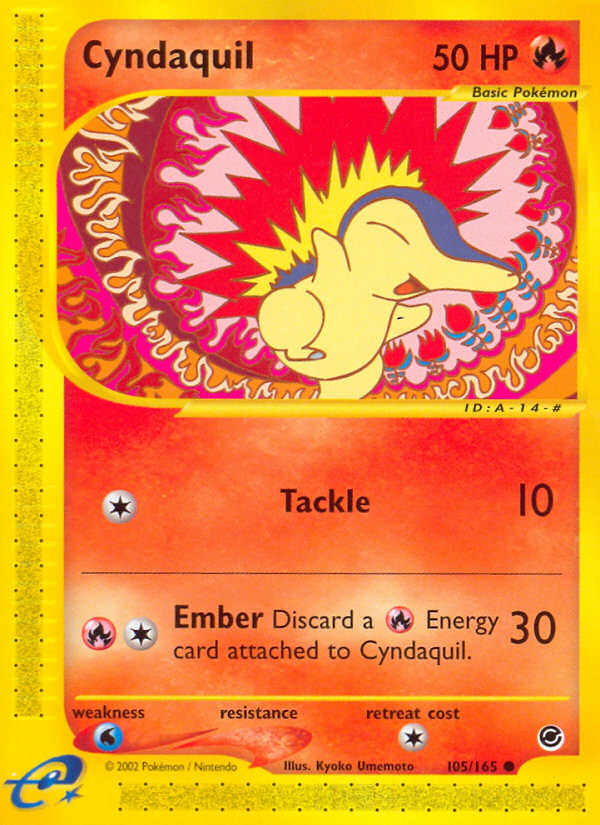 Cyndaquil (105/165) [Expedition: Base Set] | North Game Den