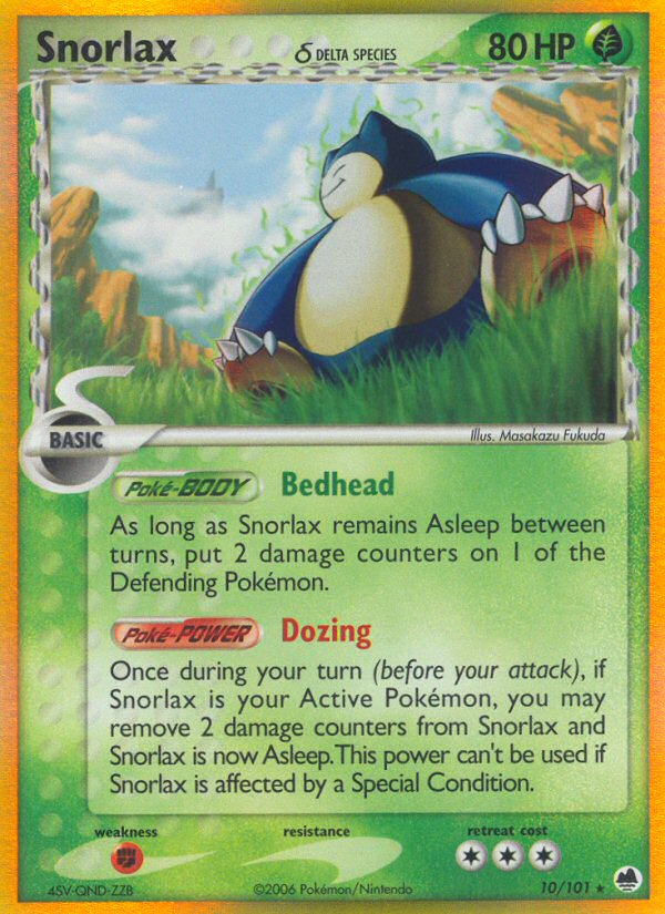 Snorlax (10/101) (Delta Species) [EX: Dragon Frontiers] | North Game Den