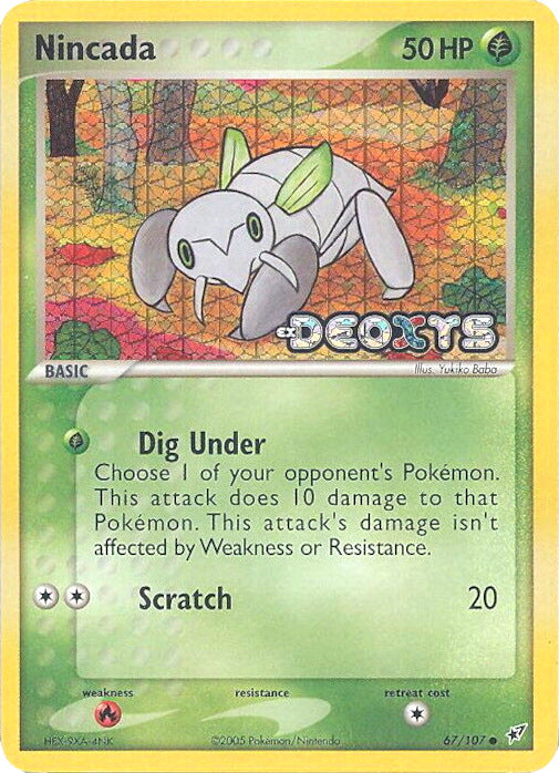 Nincada (67/107) (Stamped) [EX: Deoxys] | North Game Den