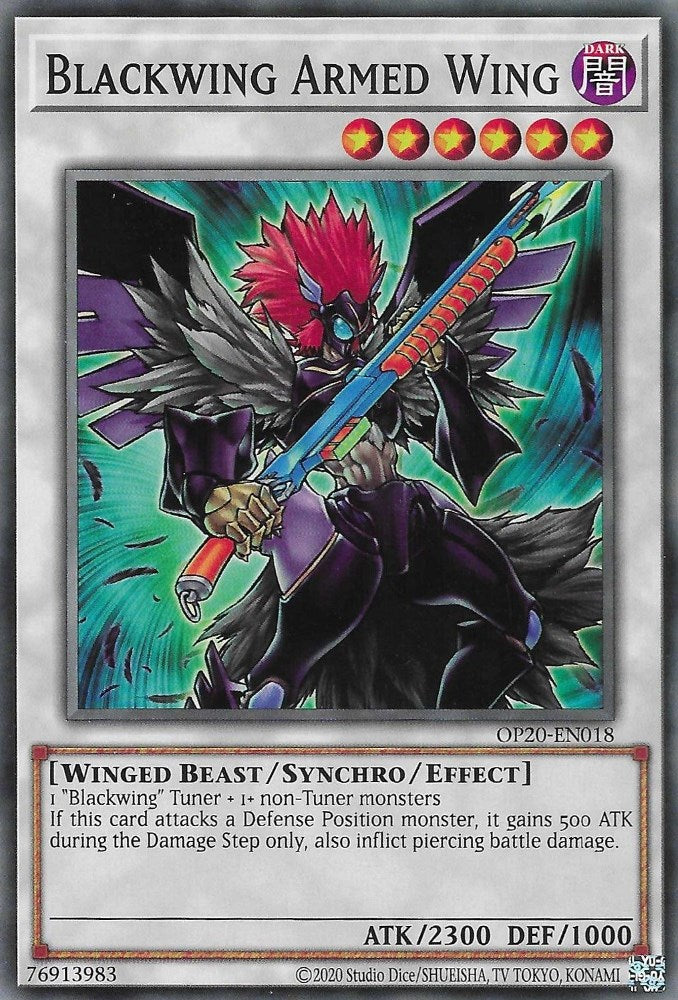 Blackwing Armed Wing [OP20-EN018] Common | North Game Den