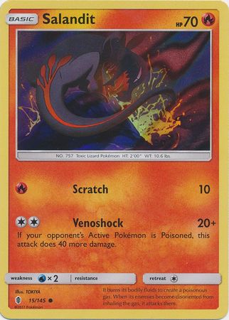 Salandit (15/145) (Collection Promo) [Sun & Moon: Guardians Rising] | North Game Den