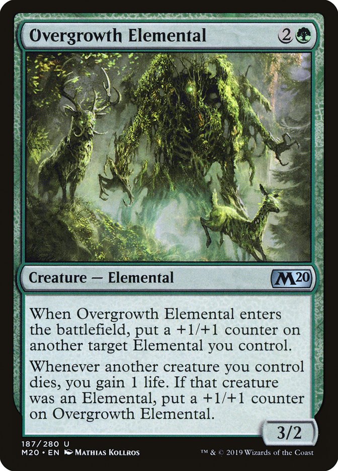 Overgrowth Elemental [Core Set 2020] | North Game Den