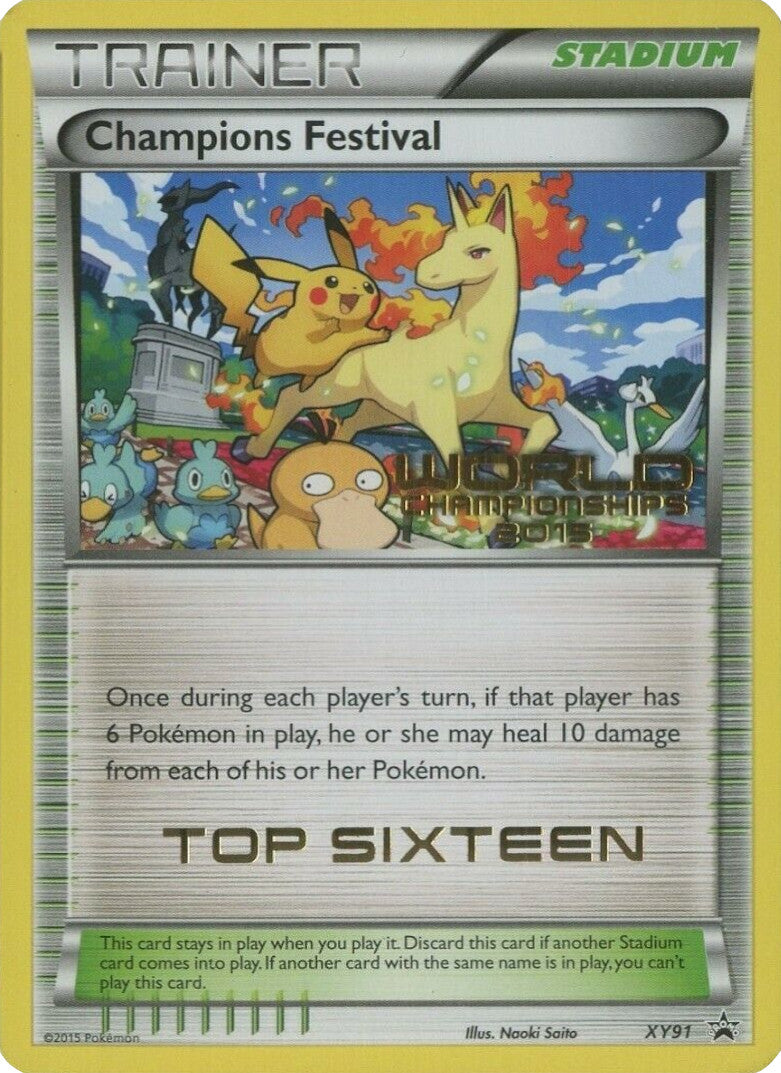 Champions Festival (XY91) (2015 Top Sixteen) [XY: Black Star Promos] | North Game Den