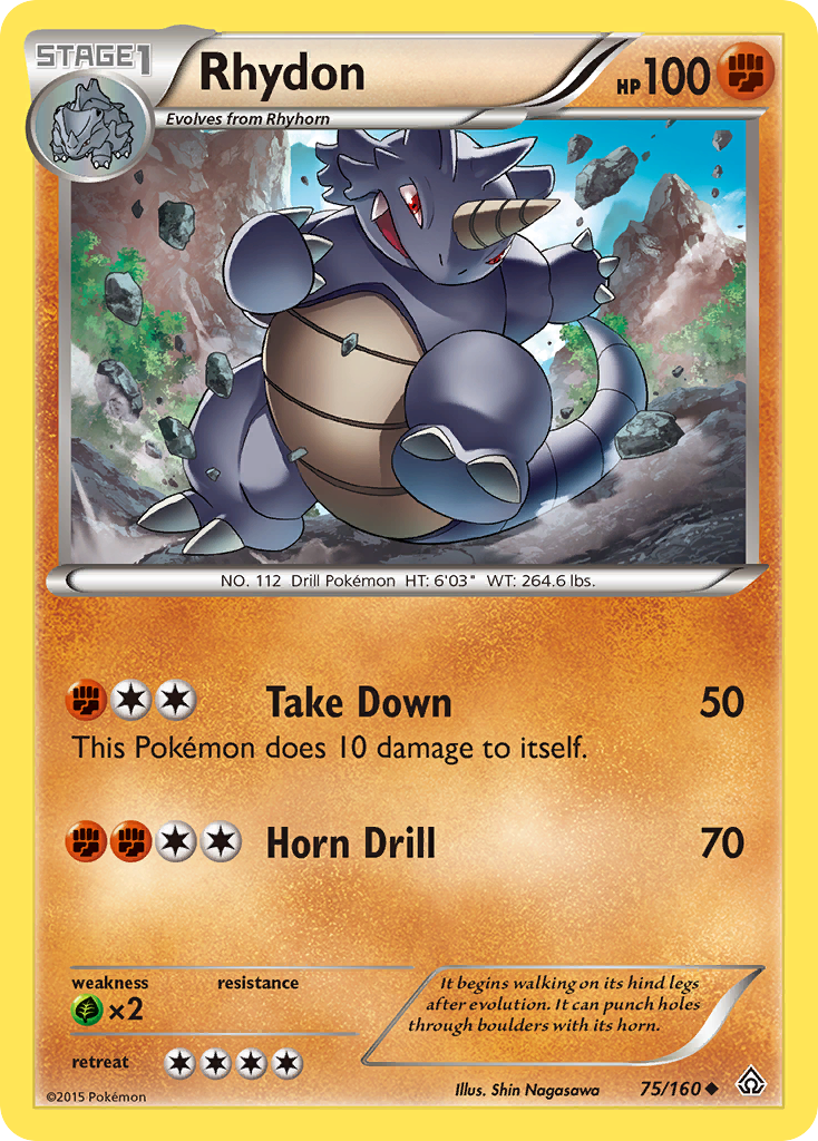 Rhydon (75/160) [XY: Primal Clash] | North Game Den