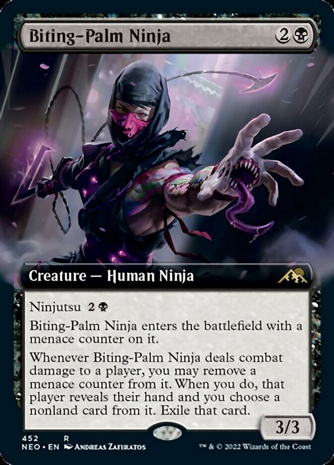 Biting-Palm Ninja (Extended) [Kamigawa: Neon Dynasty] | North Game Den