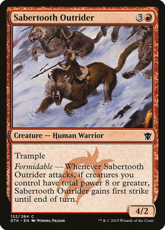 Sabertooth Outrider [Dragons of Tarkir] | North Game Den