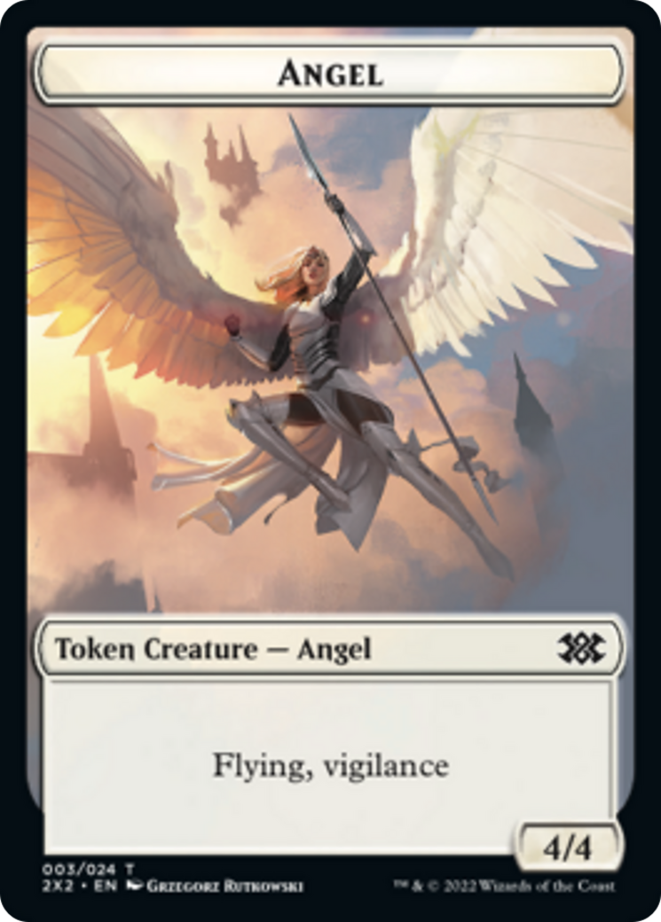 Egg // Angel Double-sided Token [Double Masters 2022 Tokens] | North Game Den