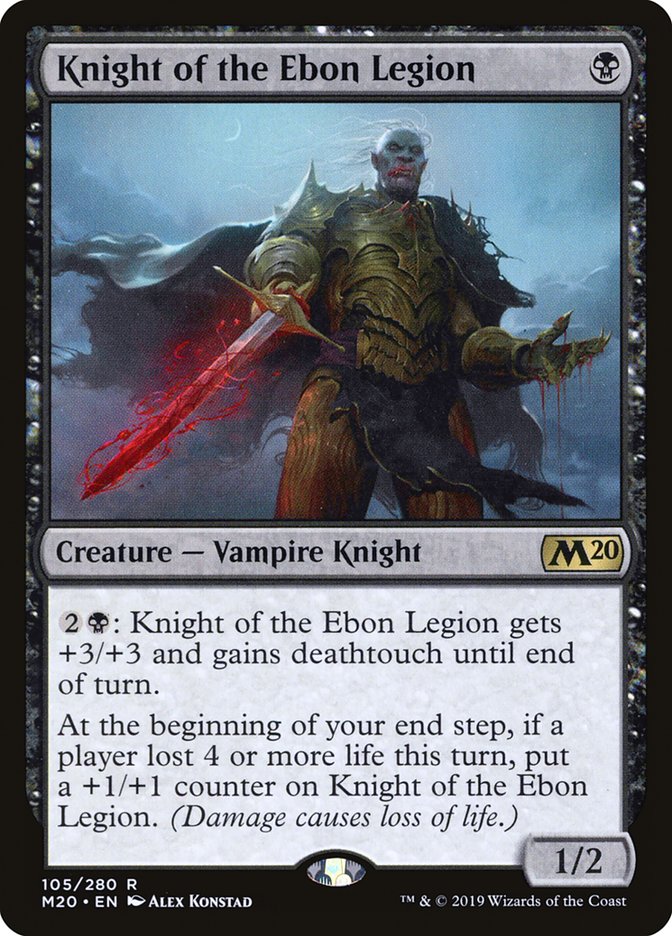 Knight of the Ebon Legion [Core Set 2020] | North Game Den