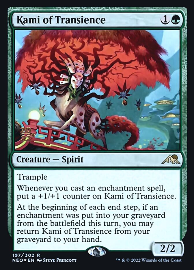 Kami of Transience [Kamigawa: Neon Dynasty Prerelease Promos] | North Game Den