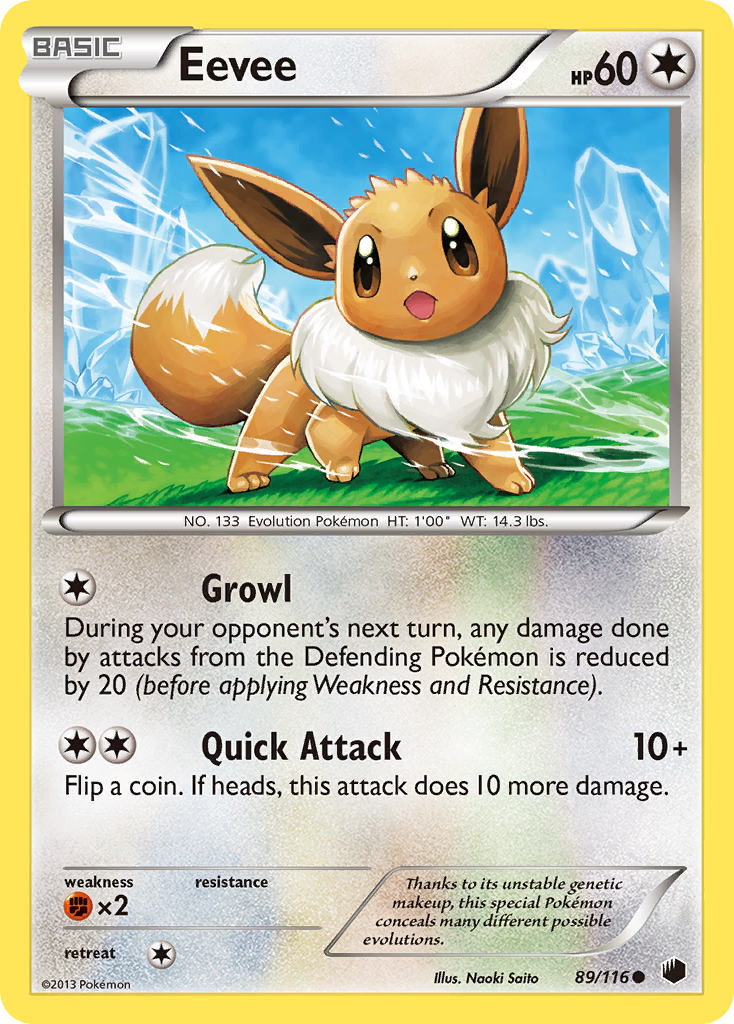 Eevee (89/116) [Black & White: Plasma Freeze] | North Game Den