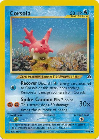 Corsola (37/75) [Neo Discovery Unlimited] | North Game Den