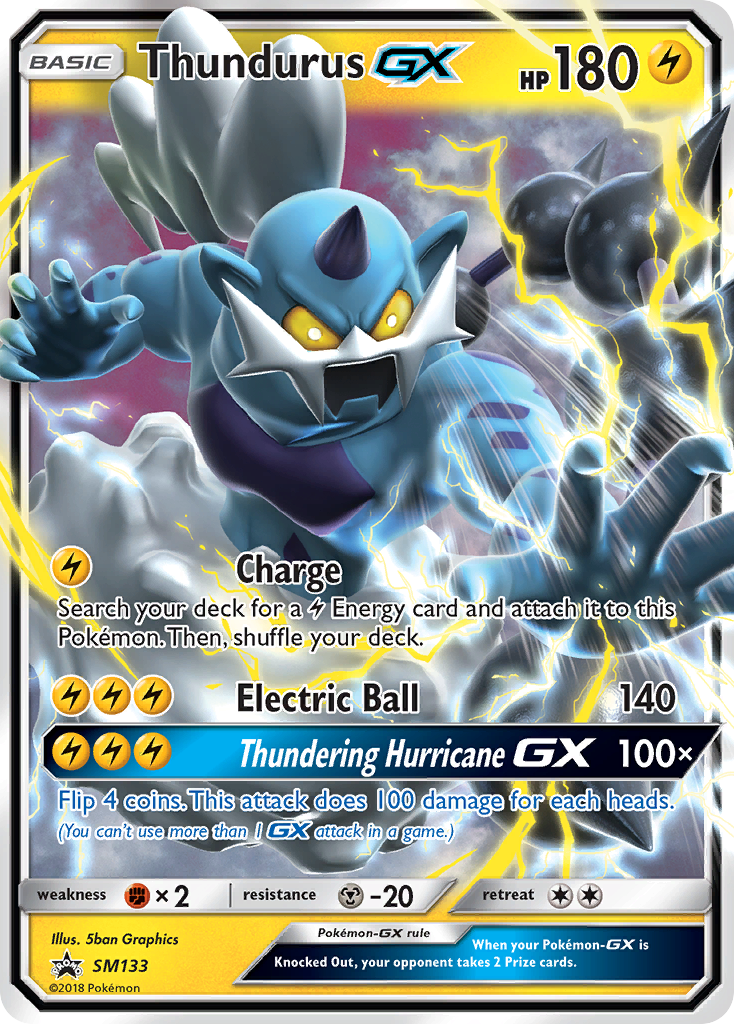 Thundurus GX (SM133) [Sun & Moon: Black Star Promos] | North Game Den