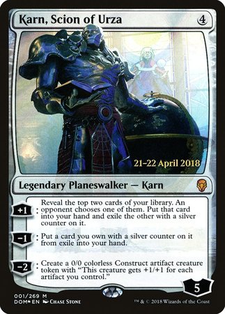 Karn, Scion of Urza [Dominaria Promos] | North Game Den