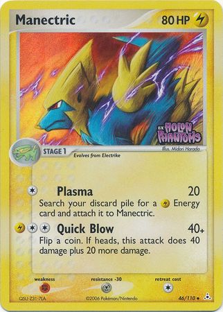 Manectric (46/110) (Stamped) [EX: Holon Phantoms] | North Game Den