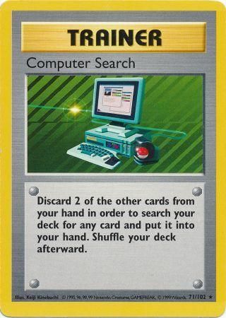 Computer Search (71/102) [Base Set Shadowless Unlimited] | North Game Den