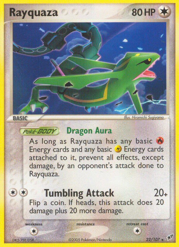 Rayquaza (22/107) (Theme Deck Exclusive) [EX: Deoxys] | North Game Den