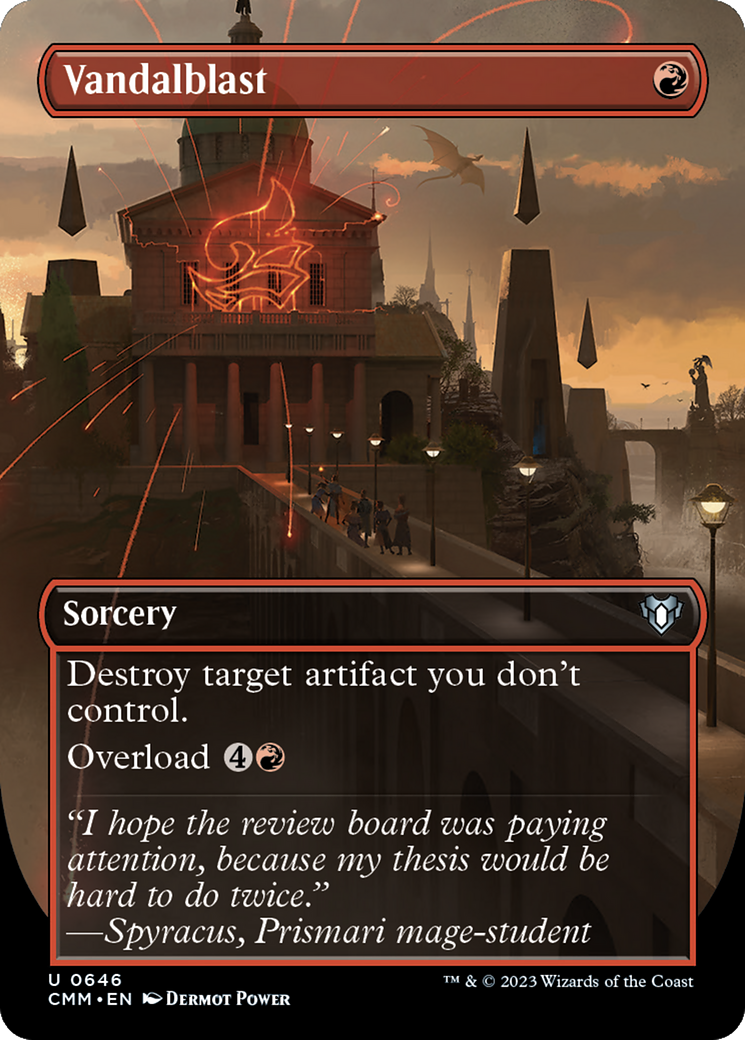 Vandalblast (Borderless Alternate Art) [Commander Masters] | North Game Den