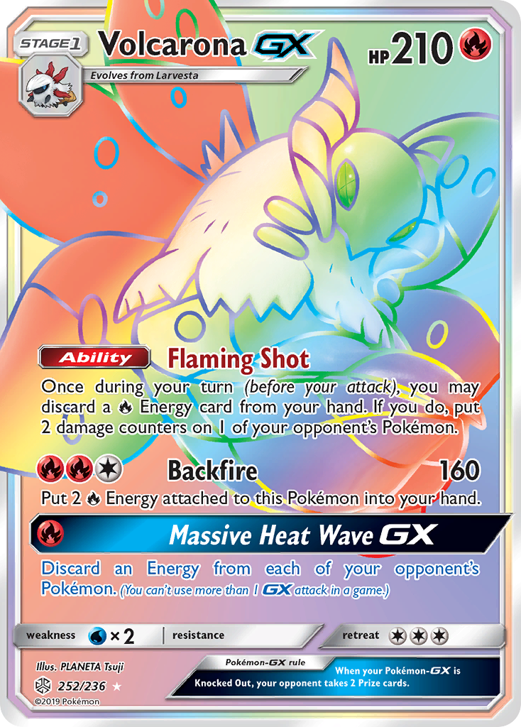 Volcarona GX (252/236) [Sun & Moon: Cosmic Eclipse] | North Game Den