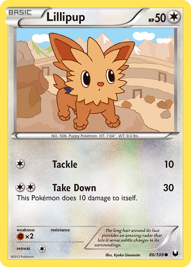 Lillipup (86/108) [Black & White: Dark Explorers] | North Game Den