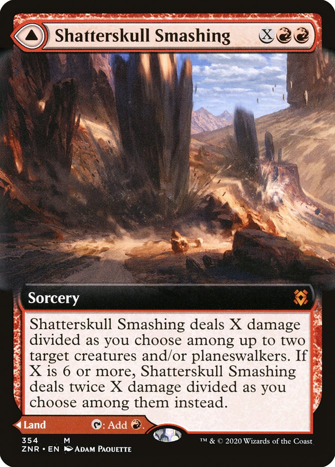 Shatterskull Smashing // Shatterskull, the Hammer Pass (Extended Art) [Zendikar Rising] | North Game Den