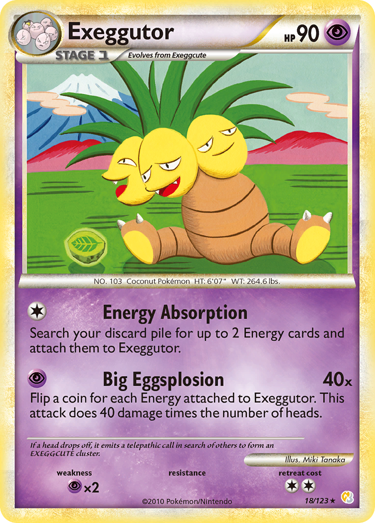 Exeggutor (18/123) [HeartGold & SoulSilver: Base Set] | North Game Den
