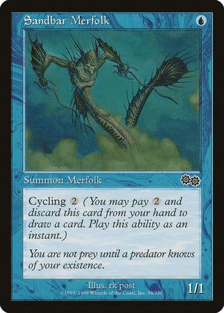 Sandbar Merfolk [Urza's Saga] | North Game Den