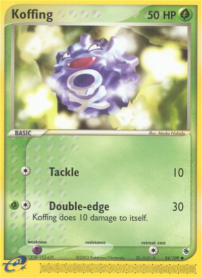 Koffing (54/109) [EX: Ruby & Sapphire] | North Game Den