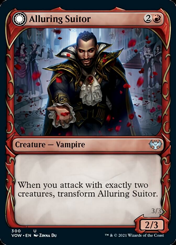 Alluring Suitor // Deadly Dancer (Showcase Fang Frame) [Innistrad: Crimson Vow] | North Game Den