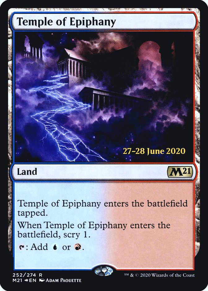 Temple of Epiphany  [Core Set 2021 Prerelease Promos] | North Game Den