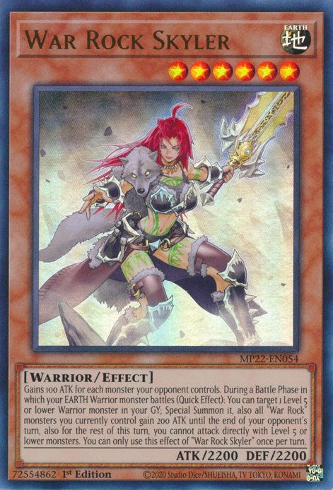 War Rock Skyler [MP22-EN054] Ultra Rare | North Game Den